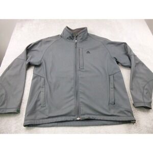 Nike ACG Jacket Mens Size XL Soft Shell Full Zip Gray Fleece Lined Windbreaker
